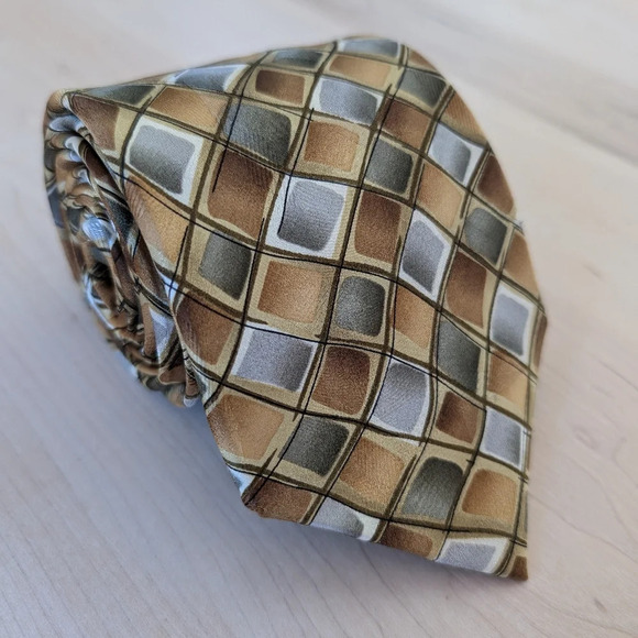 J. GARCIA Robot Neurosis Silk Tie - Picture 4 of 7